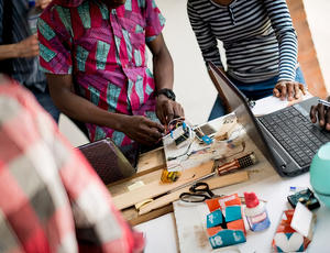 Séance de travail au Woelab © Woelabs