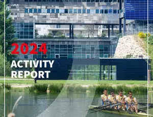 couverture du rapport d'activité de l'Institut Veolia 2024