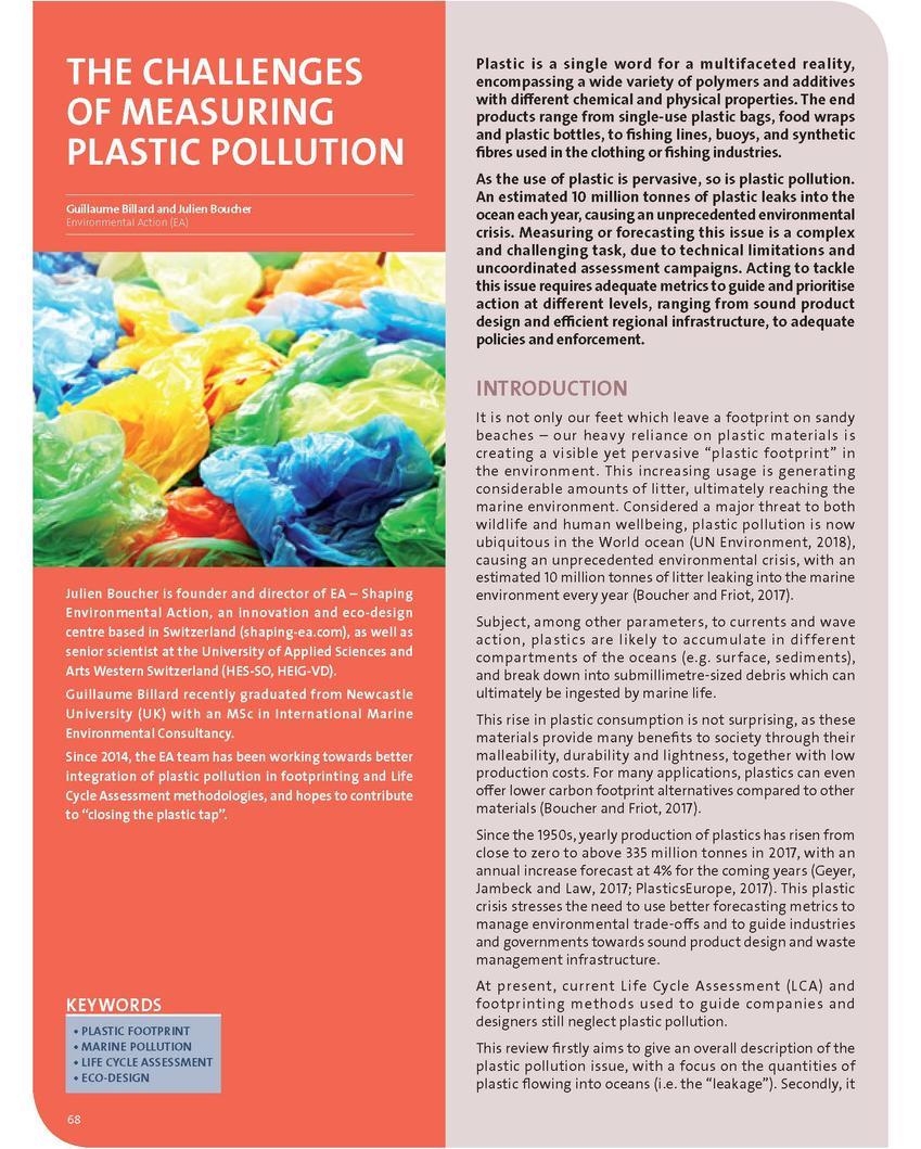 The challenges of measuring plastic pollution (378.08 KB)