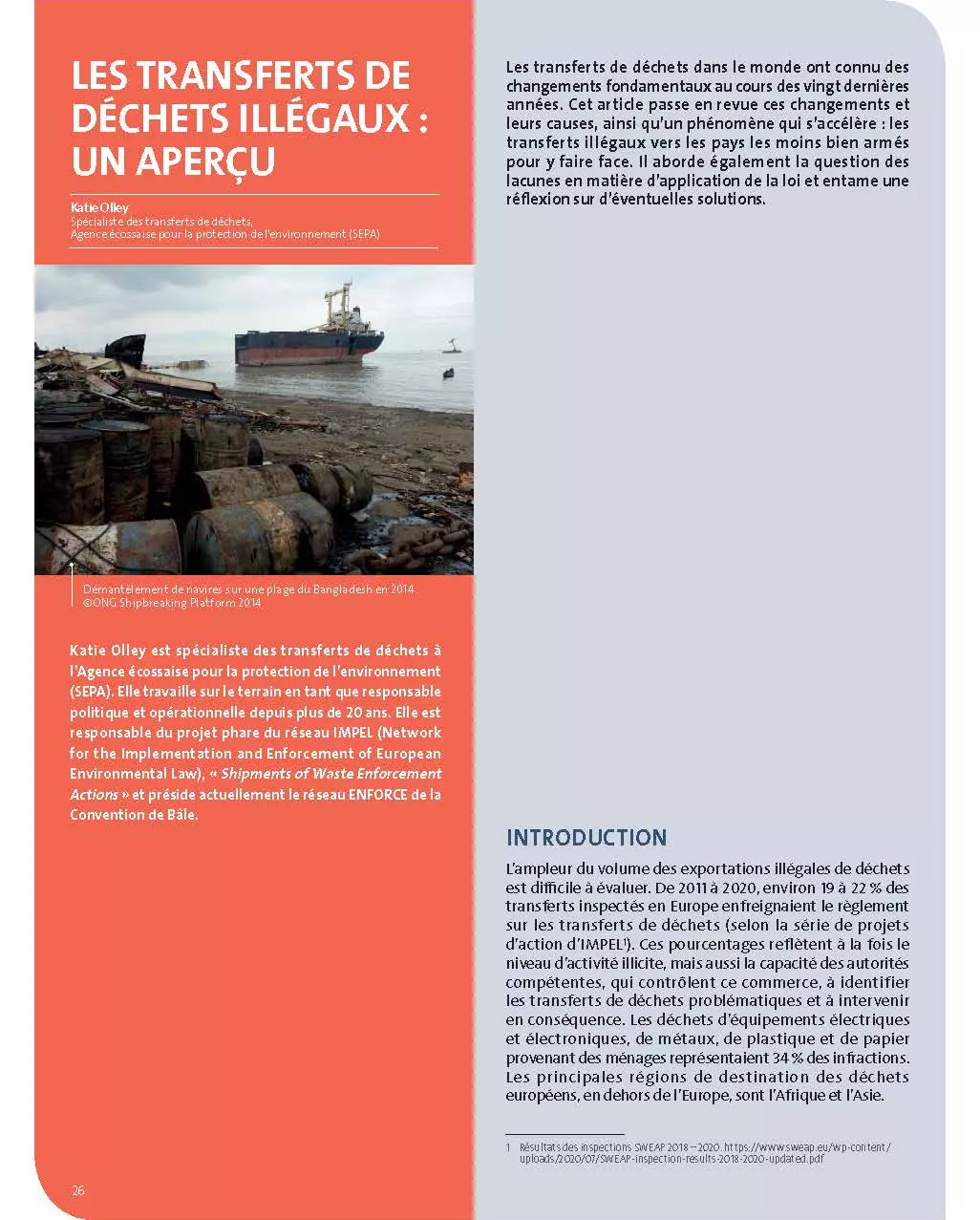 Les transferts de déchets illégaux : un aperçu