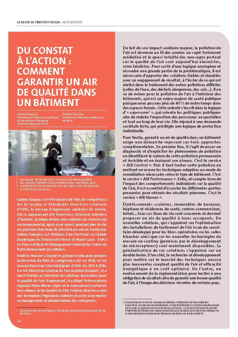 Du constat à l’action, comment garantir un air de qualité dans un bâtiment - Sabine Fauquez, Frédéric Bouvier