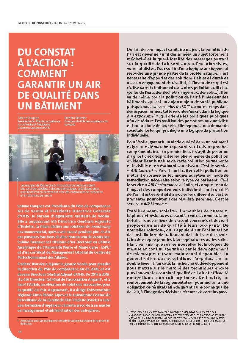 Du constat à l’action, comment garantir un air de qualité dans un bâtiment - Sabine Fauquez, Frédéric Bouvier