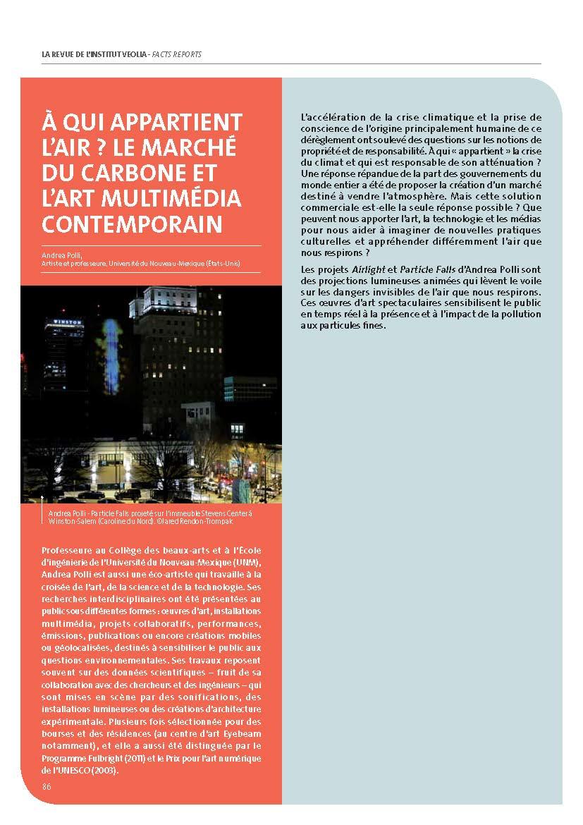 À qui appartient l’air ? Le marché du carbone et l’art multimédia contemporain - Andrea Polli