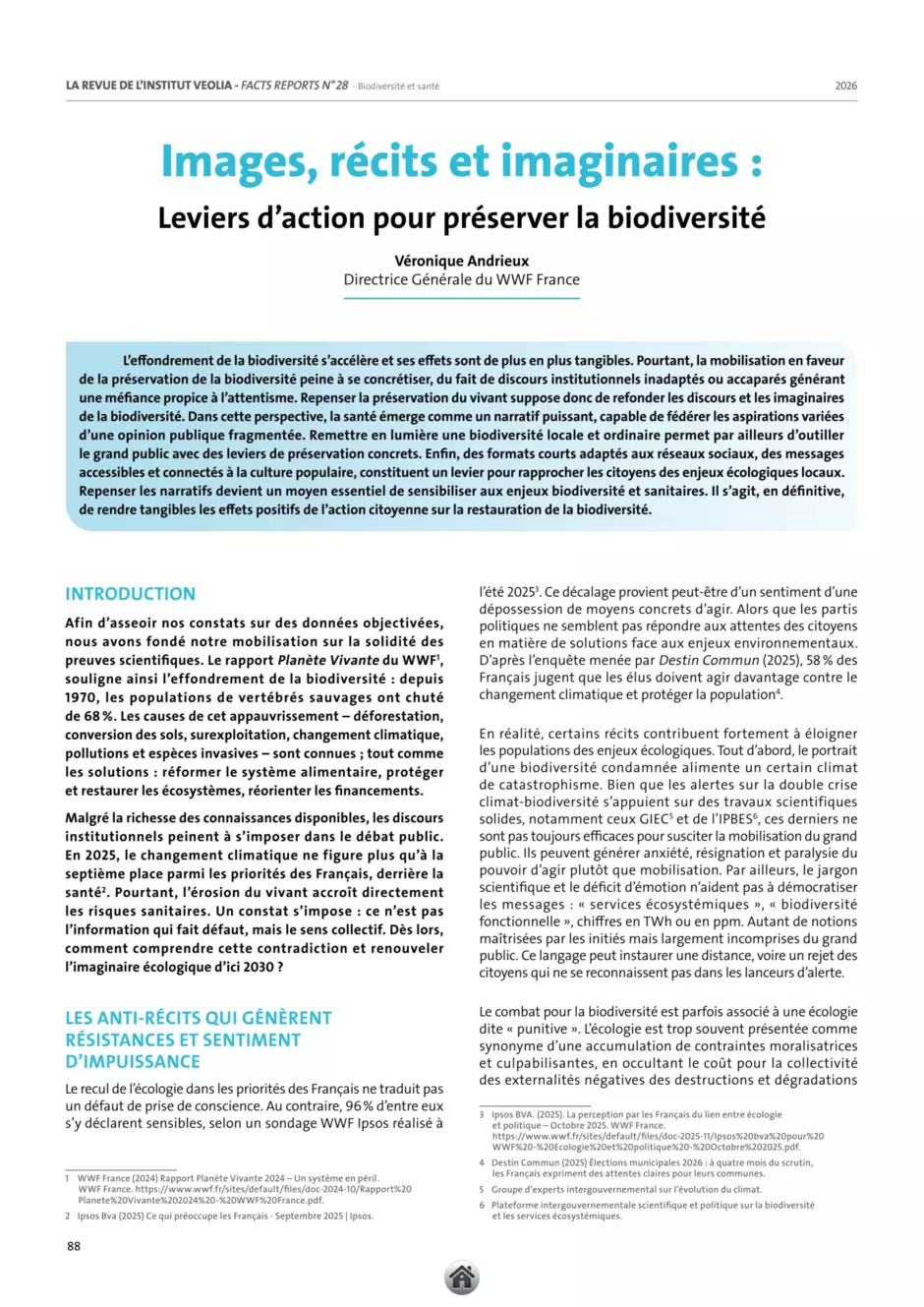 première page article 16
