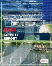 couverture du rapport d'activité de l'Institut Veolia 2024